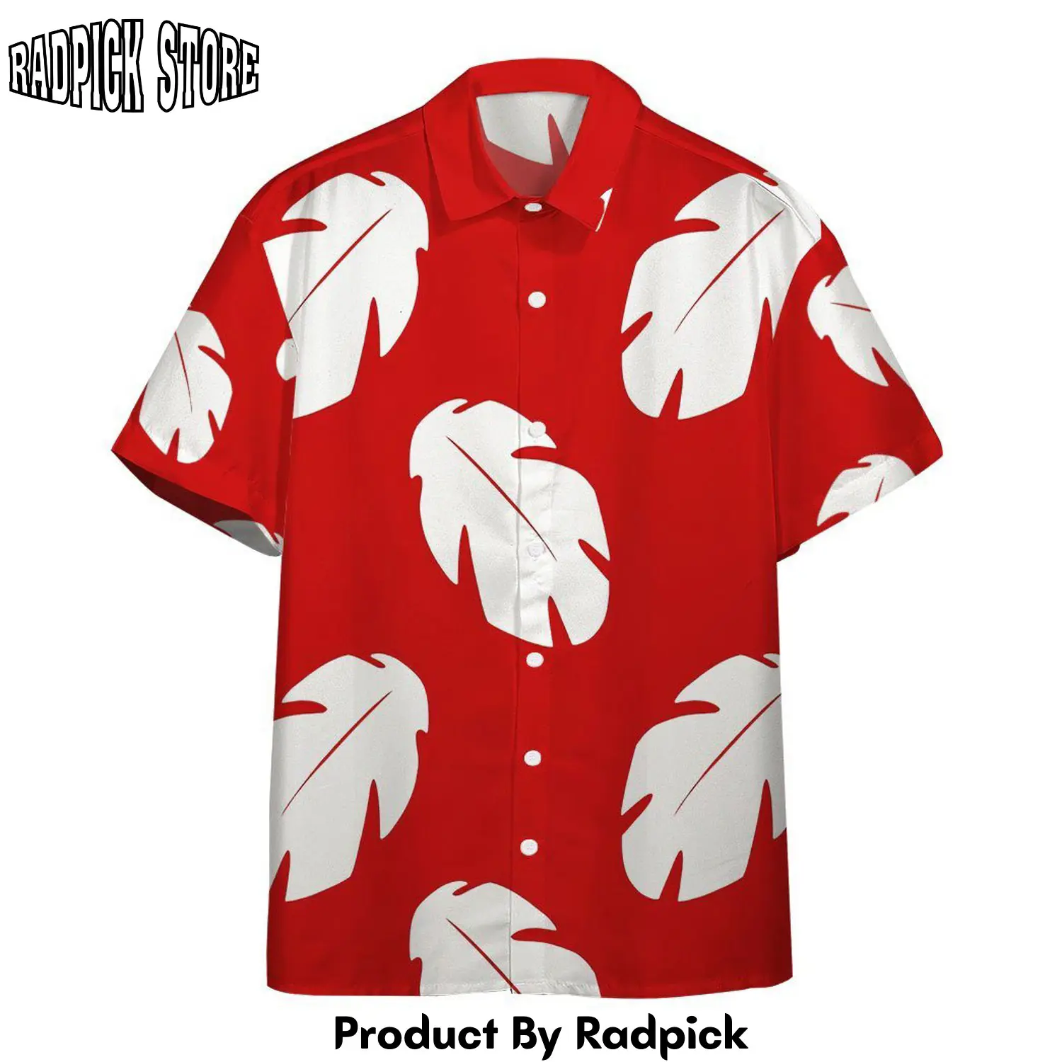 Radpick 3d lilo hawaiian floral leaves custom hwaii shirt rp292599